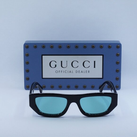 Final Price! Gucci GG1134S 004 Black Green Sunglasses - Picture 2 of 12